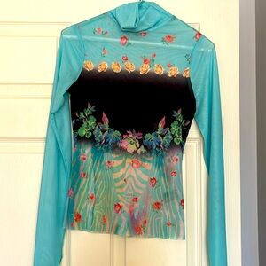 AFRM. Floral sheer Top. Rarely worn. Small